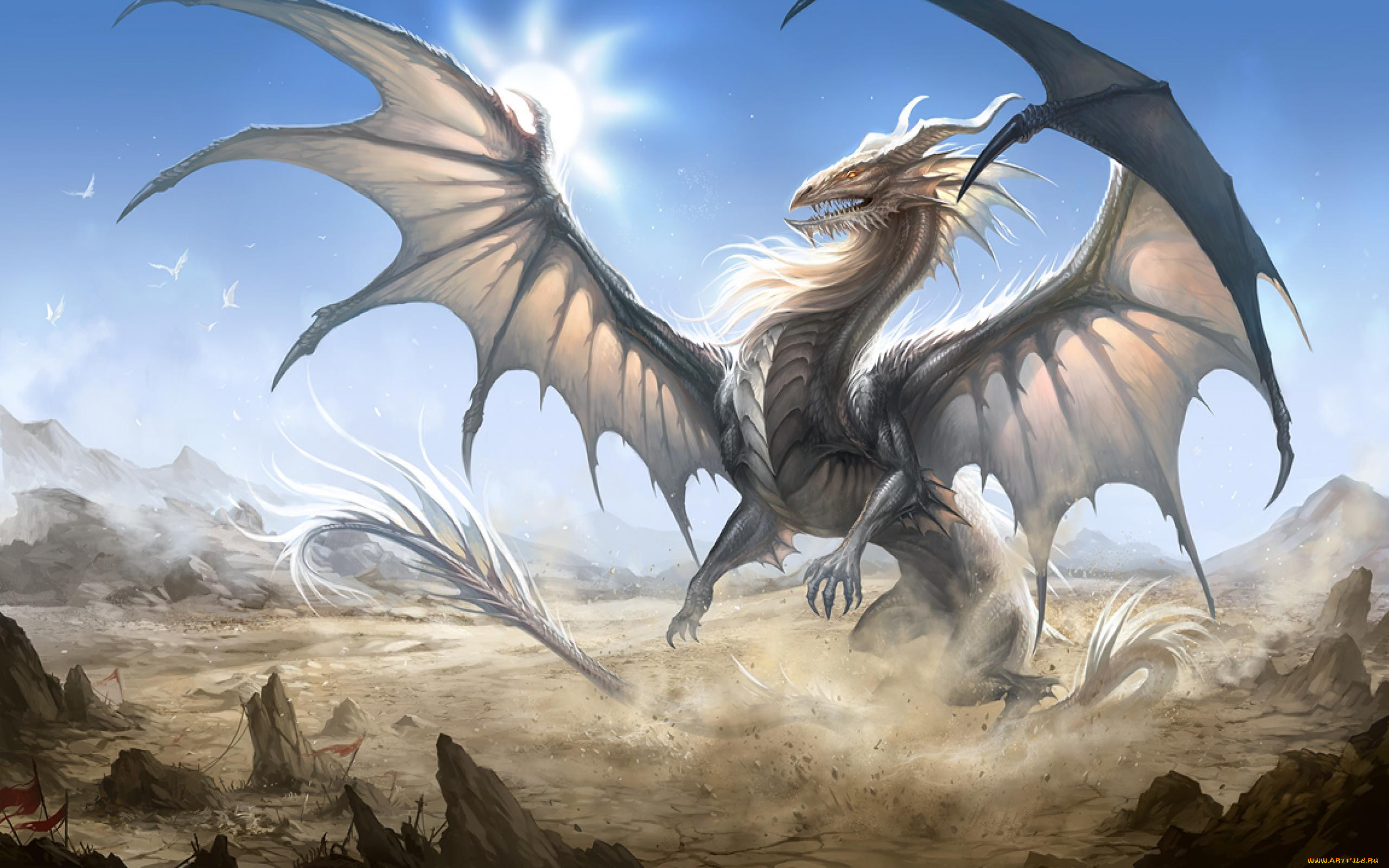 Картина дракон. Белый дракон рут. Легендарный дракон Бахамут. Бахамут белый дракон. Дракон Солар.